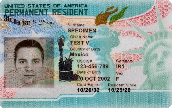 Green Card Sample